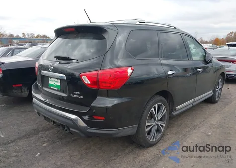 2018 Nissan Pathfinder Platinum from USA, damaged, VIN 5N1DR2MM9JC628909